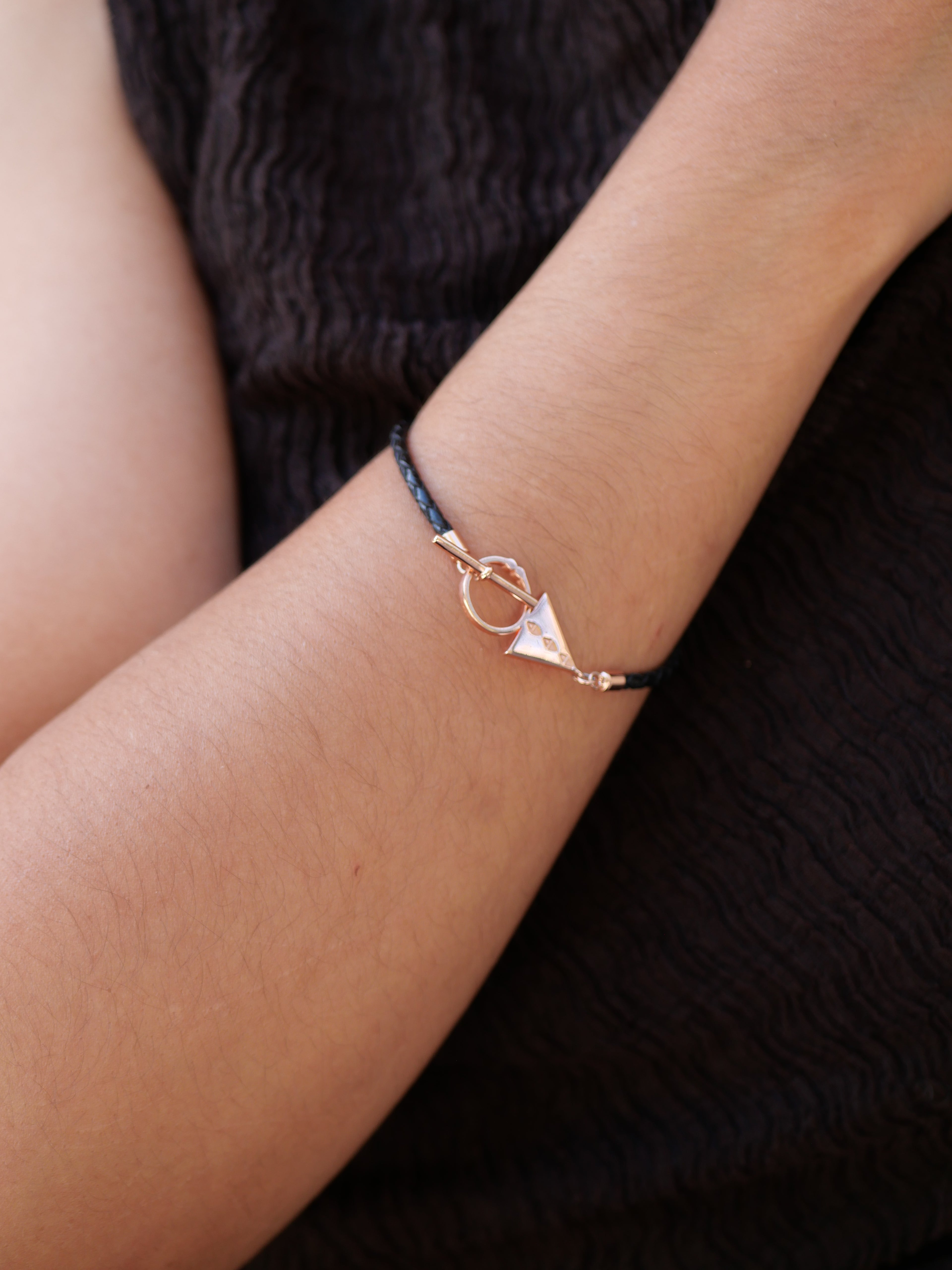 Bracelet Aslay argent rose