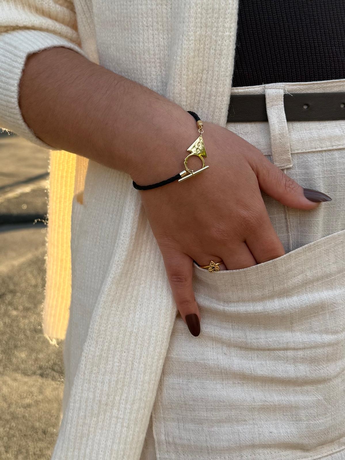 Bracelet Aslay argent doré