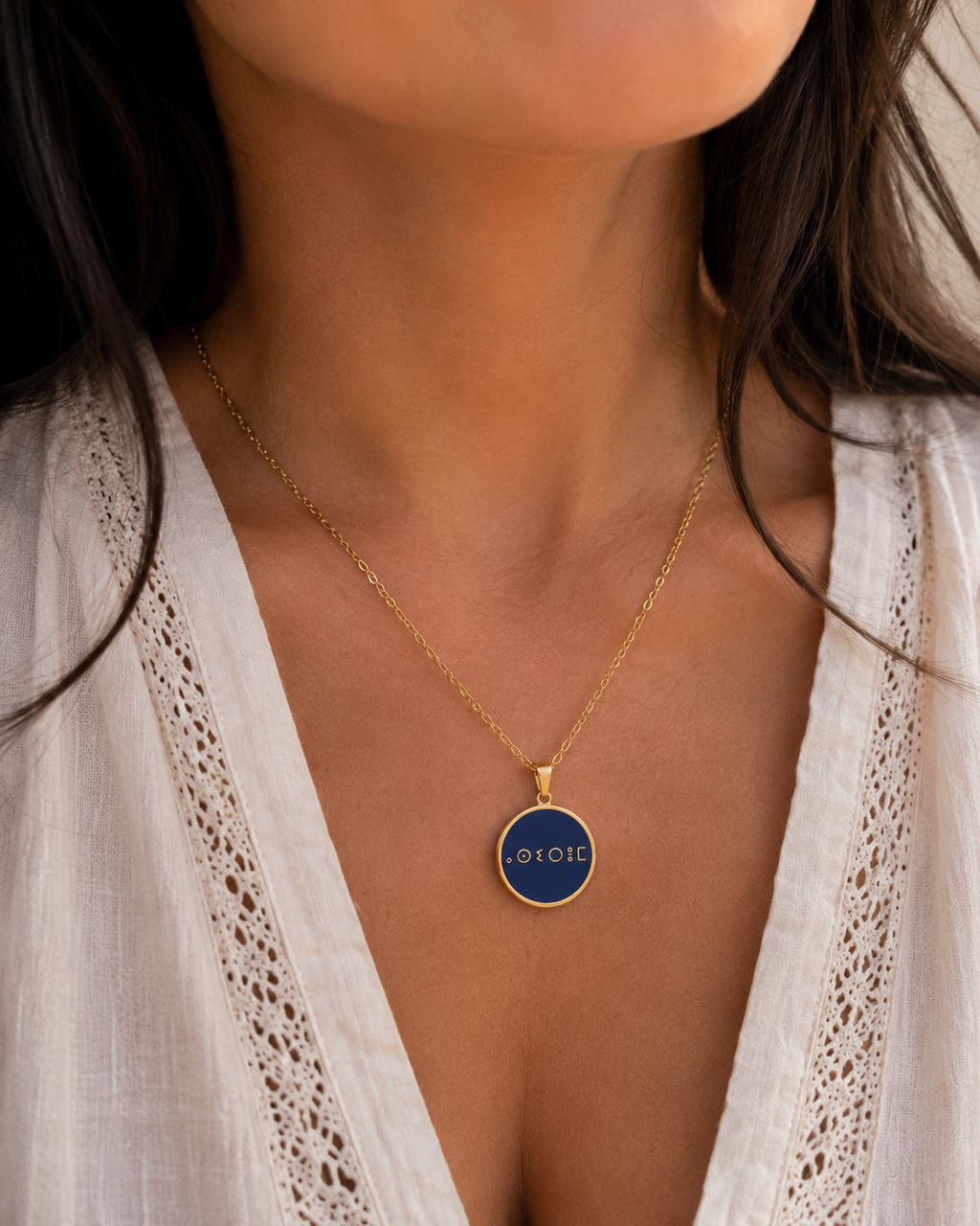 Collier Assirem bleu